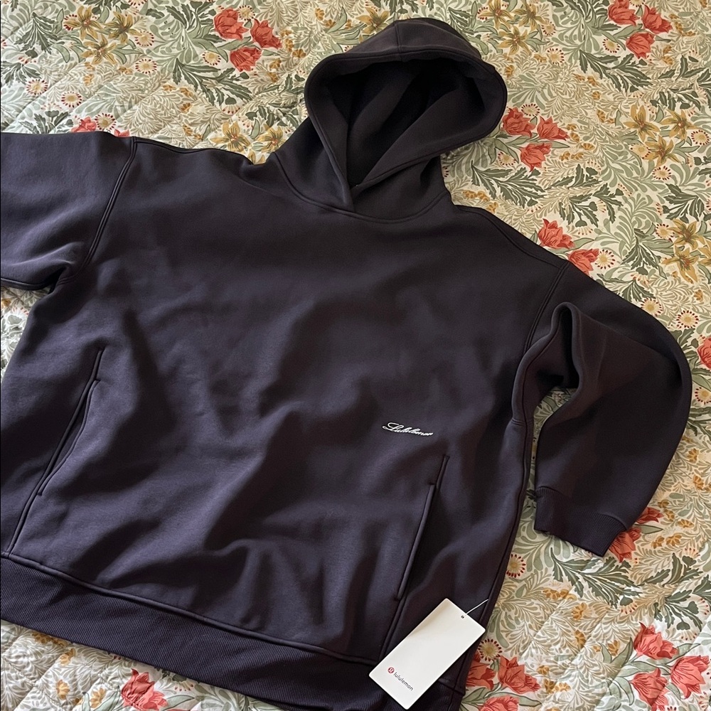 🆕Lululemon Atmospheric Purple Big Cozy Oversized Hoodie with Script Logo, size M